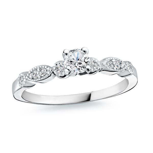 CRÉATIONS MALO - BAGUE DIAMANT CANADIEN 14K CRÉATIONS MALO - BAGUE DIAMANT CANADIEN 14K