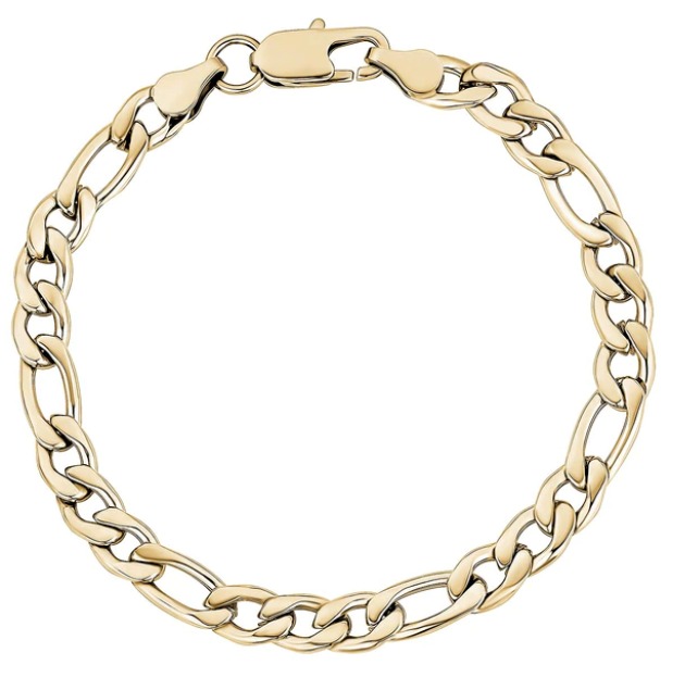 BRACELET MAILLE FIGARO ARZ STEEL