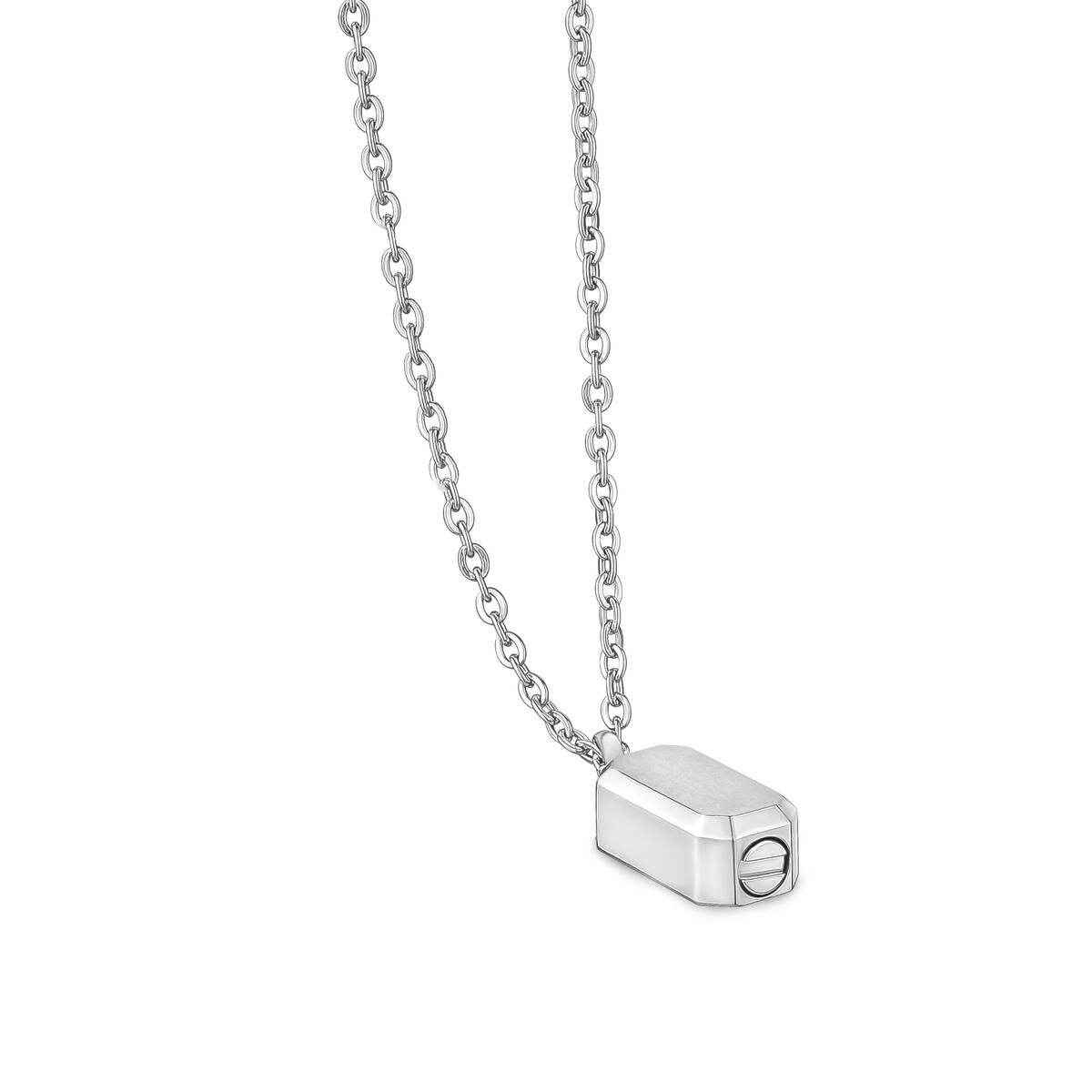 CHAINE AVEC PENDENTIF PLAQUE D