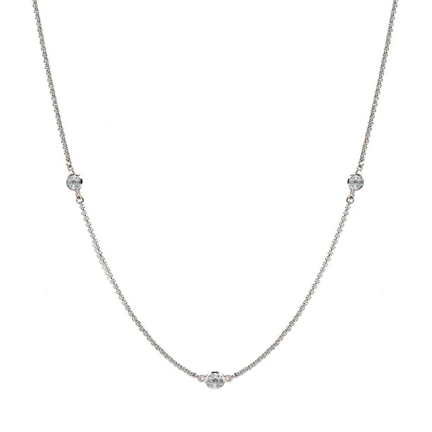 COLLIER AVEC LIEN DE CRISTAL ARZ STEEL